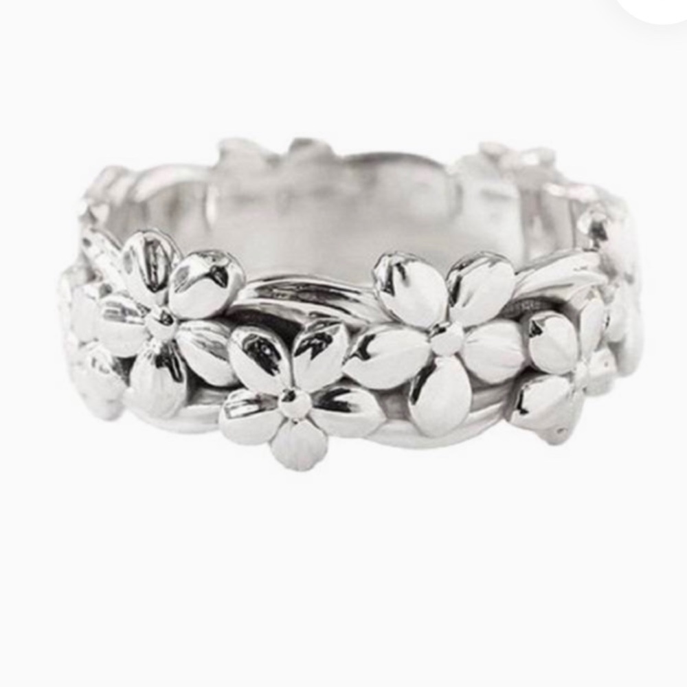Silver Flower Ring